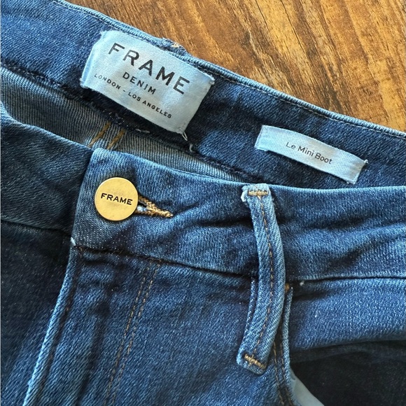 FRAME Le Mini Boot Jeans - Size 27 - Picture 12 of 12
